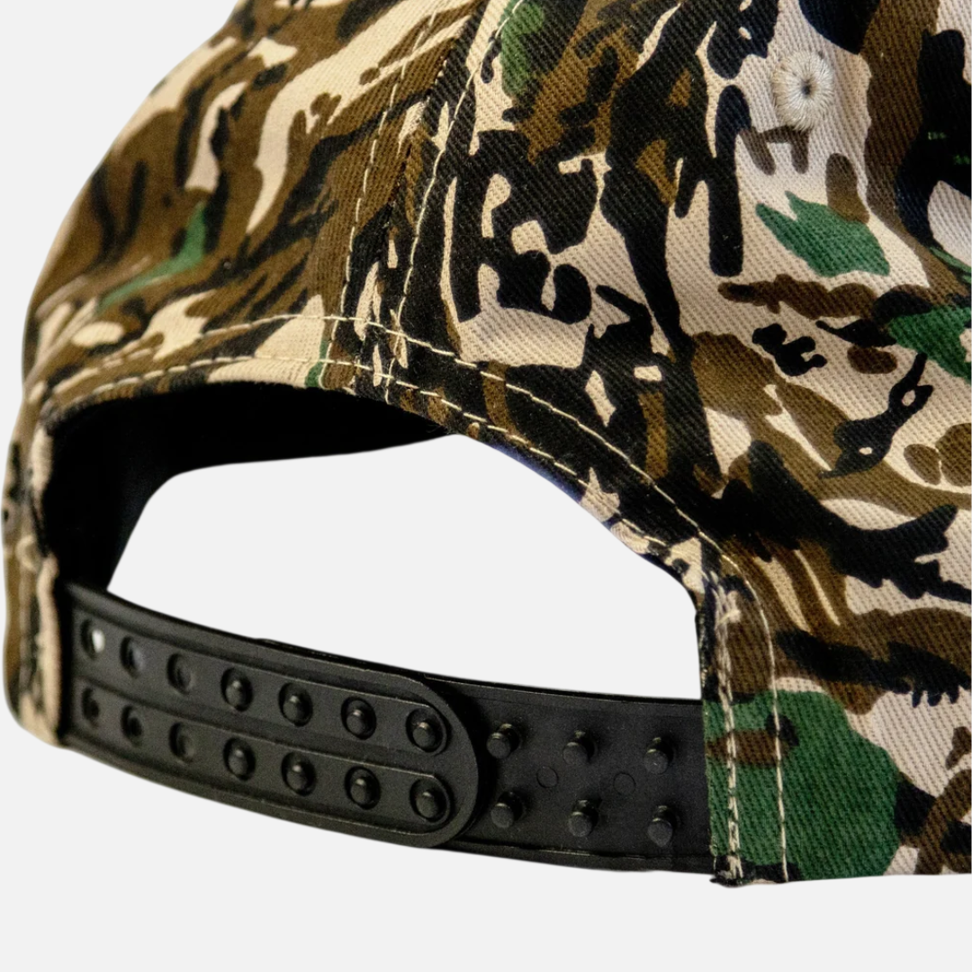 Dungeon Gateway Scrawl Canvas Cap Forest Camo/Neon Orange