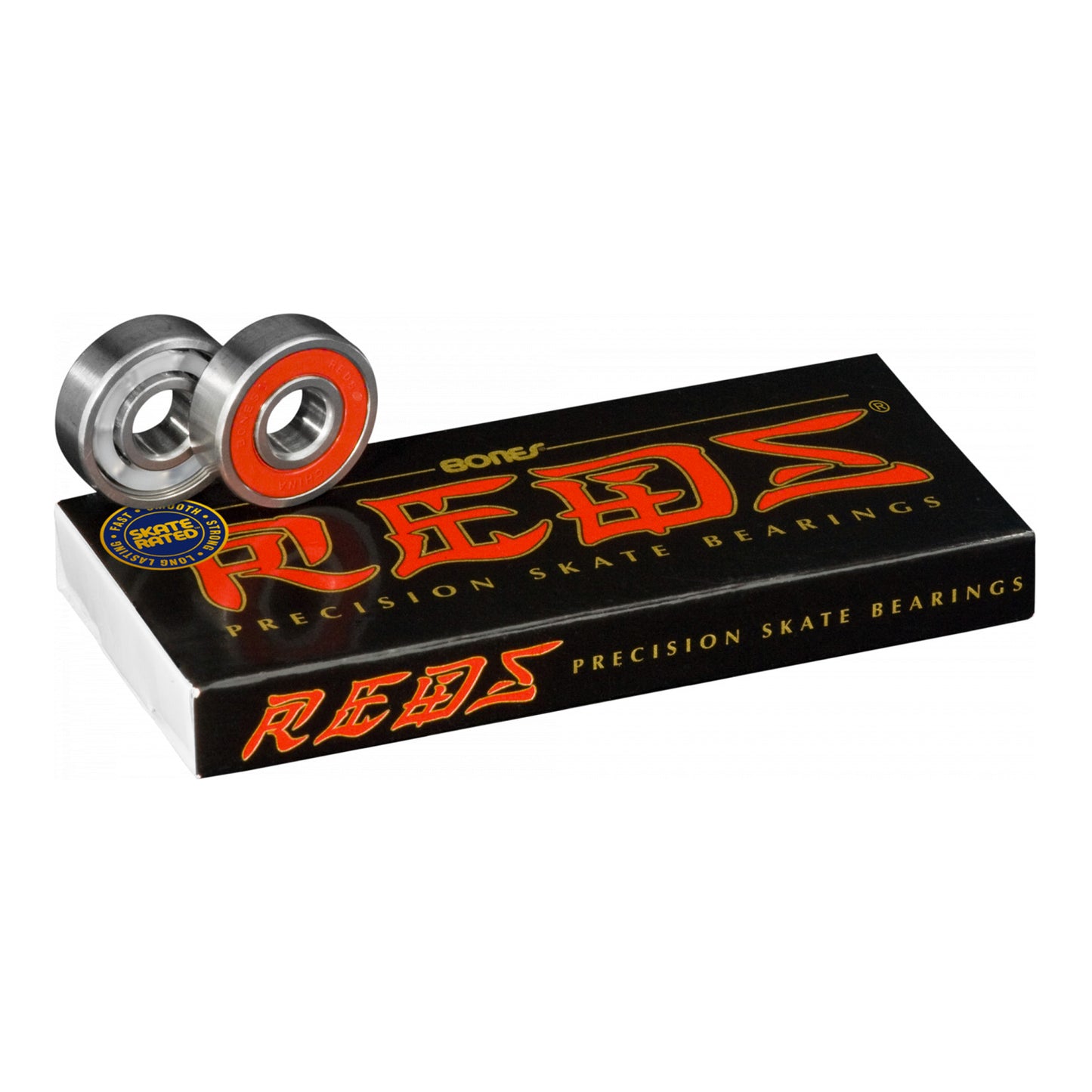 Bones REDS Bearings (8 Pack) - Skateboard Bearings