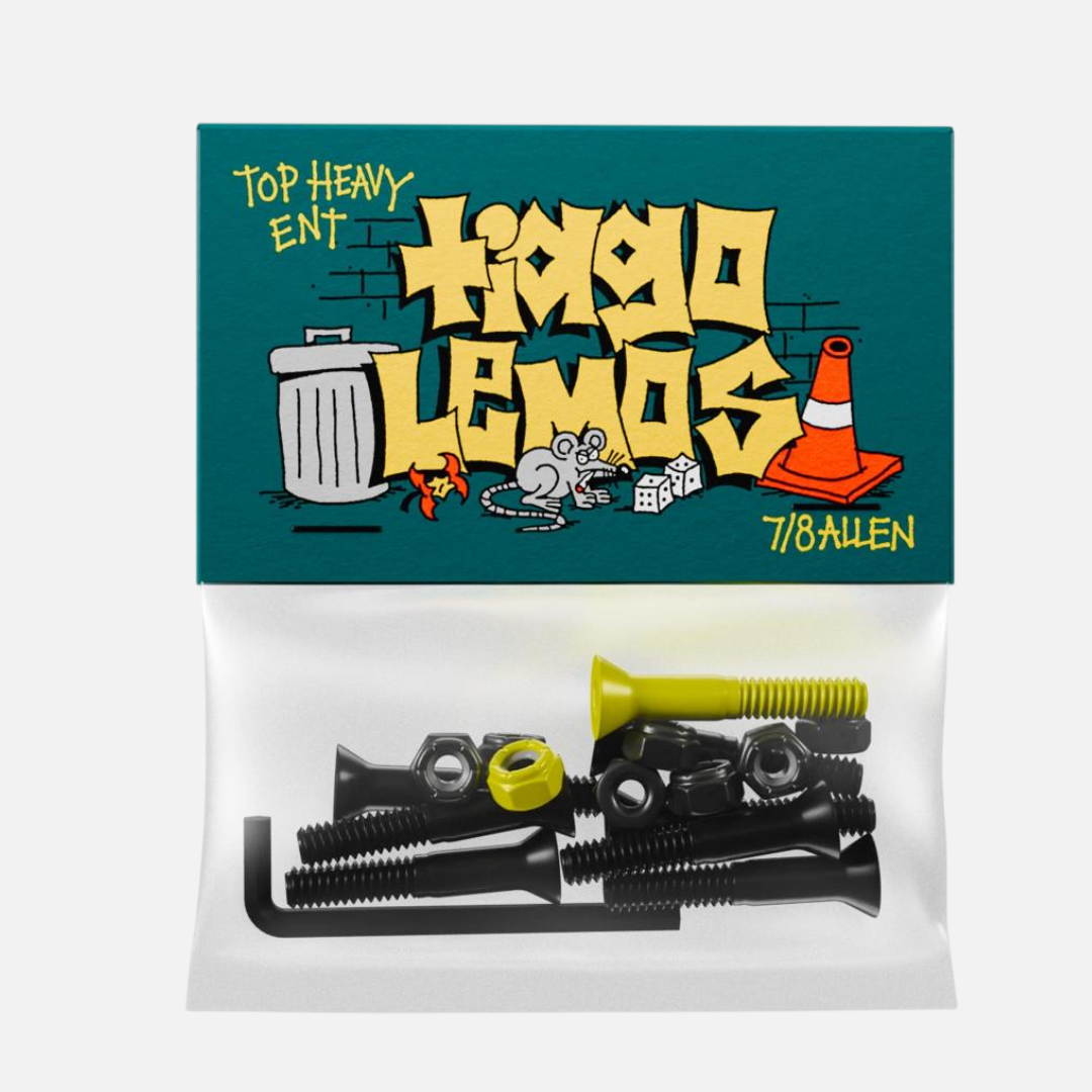 Top Heavy Entertainment Tiago Pro Skateboard Bolts - 7/8'' Allen