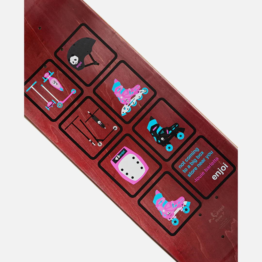 Enjoi Big Box Roller Blades R7 Skateboard Deck - 8.5"