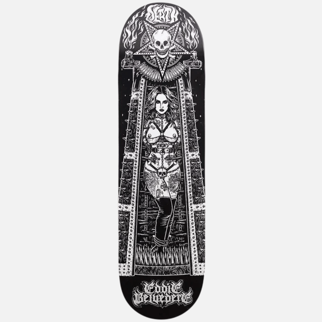 Death Eddie Belvedere Maiden-Skateboard Deck - 8.5"