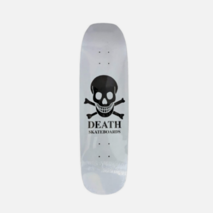 Death OG Skull Black 'Pool Shape' Skateboard Deck - 9"