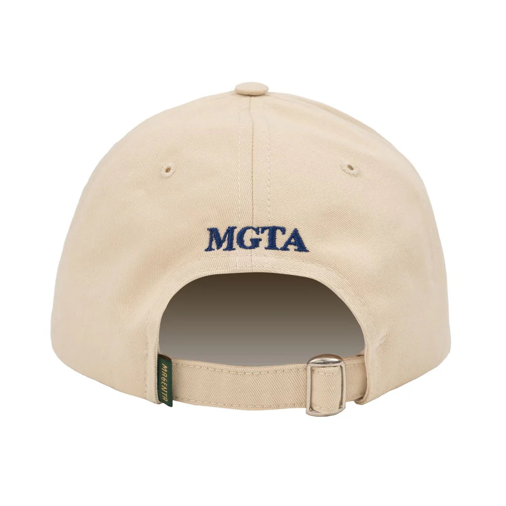 Magenta PWS Dad Hat Beige