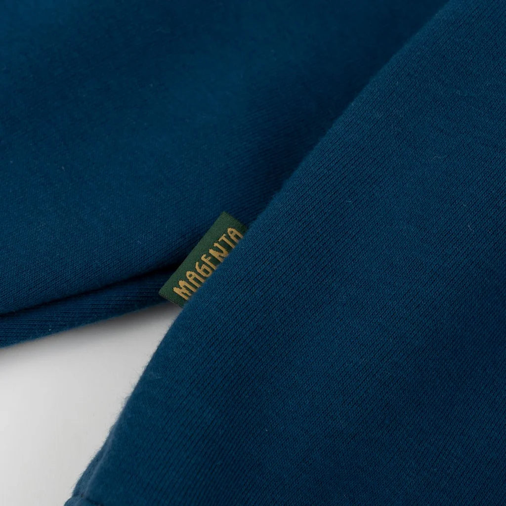 Magenta Sequence Crewneck Petrol Blue