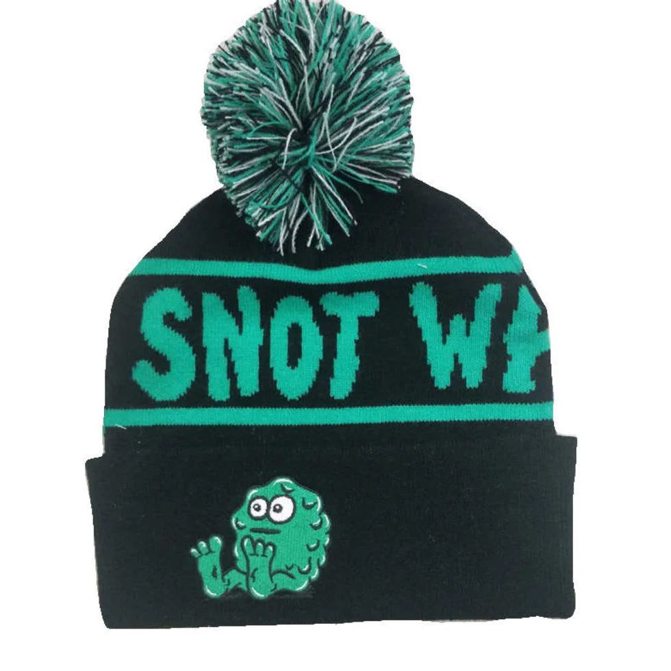 Snot Wheel Co. Booger Bobble Beanie - Black