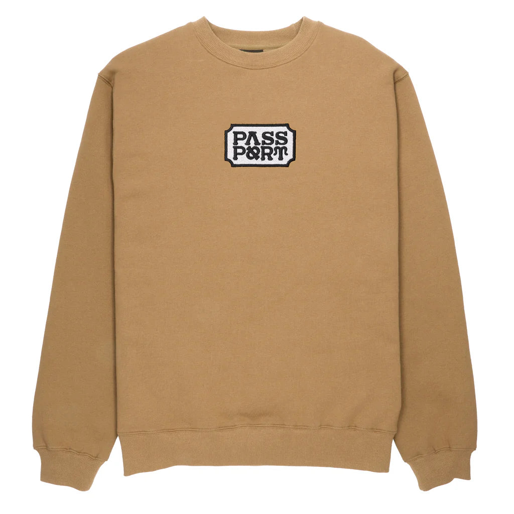 Pass~Port Yearbook Logo Sweater (Dark Mustard)