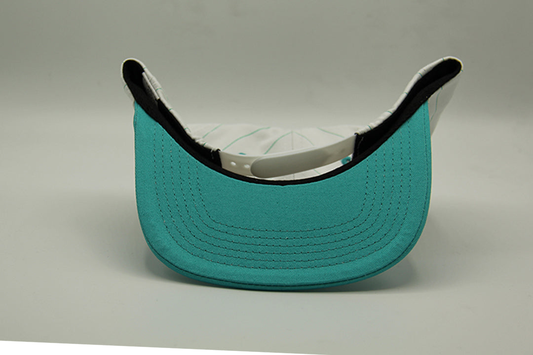 Snot Wheel Co. Pinstripe Snapback Cap - White
