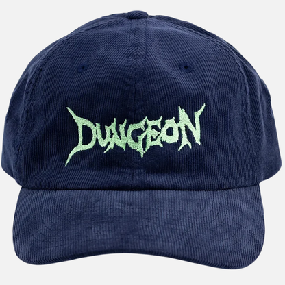Dungeon Gateway Scrawl Cord Cap Navy/Electric Green