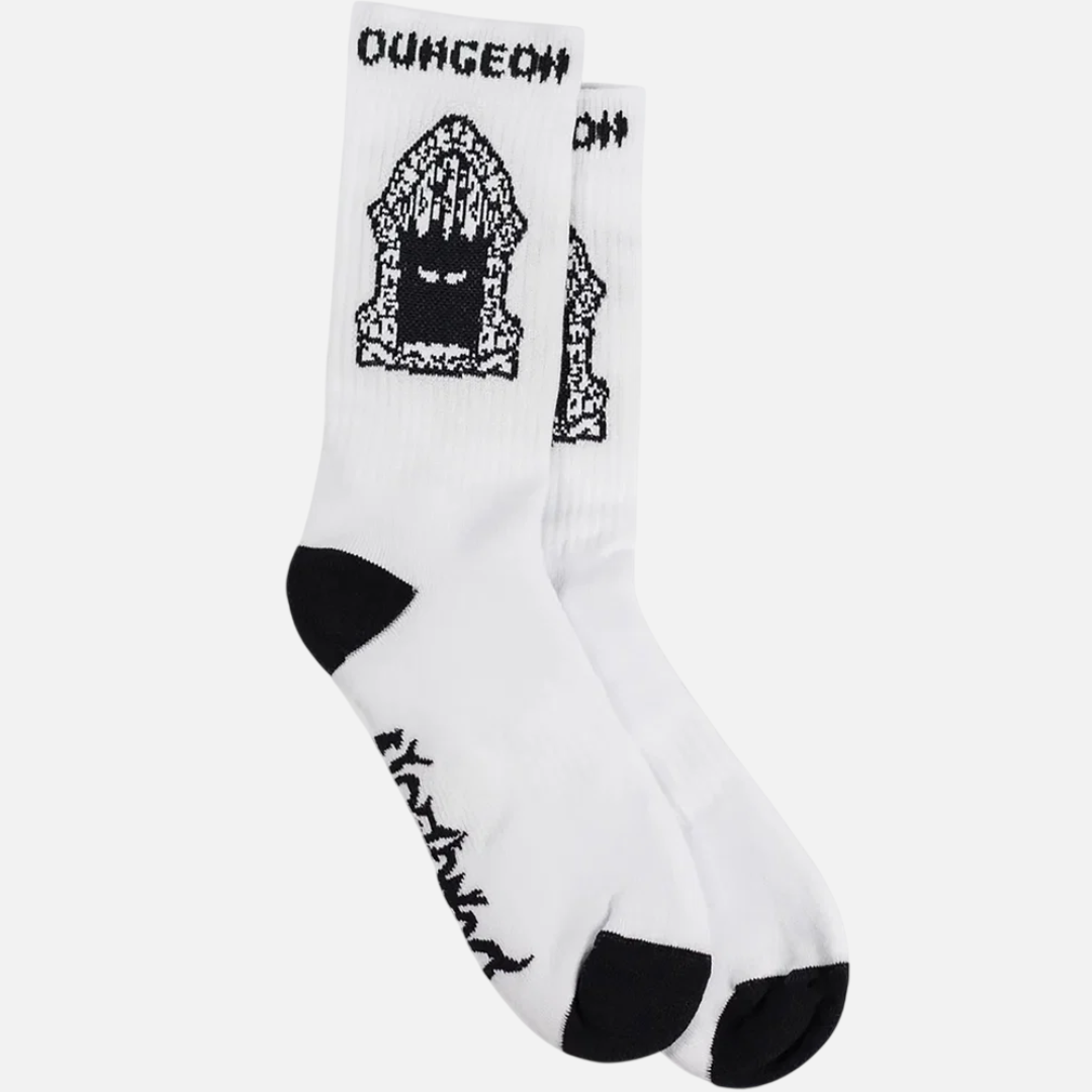 Dungeon Gateway Portcullis Socks White