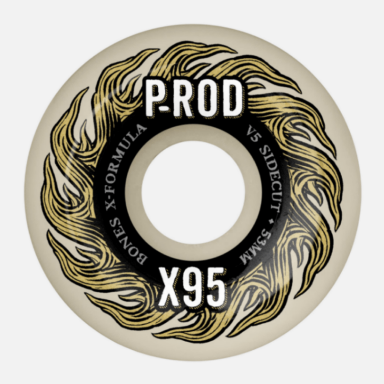 BONES Wheels X-Formula P-Rod Pro 53mm x 31mm V5 Sidecut 95A