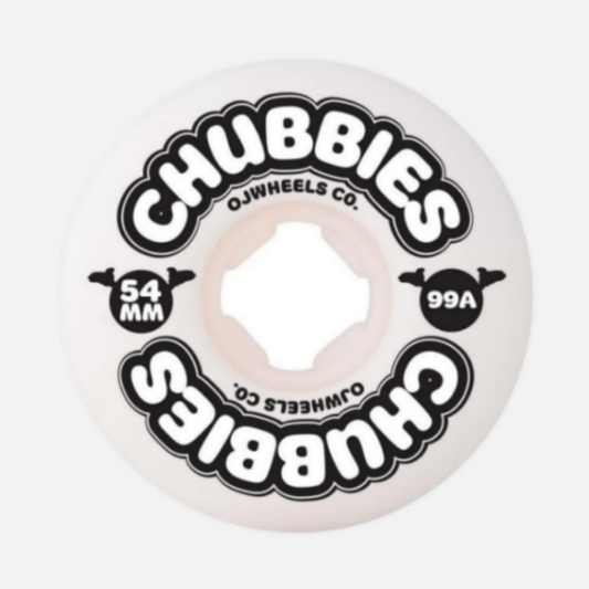 OJ Wheels Chubbies 99a White 54 MM