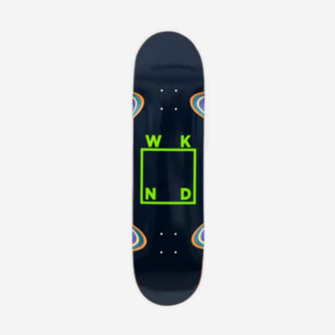 WKND Navy/Green Logo CS (Medium Concave) Skateboard Deck - 8.25"