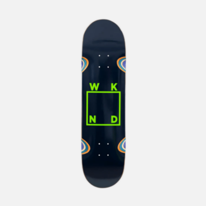 WKND Navy/Green Logo CS (Medium Concave) Skateboard Deck - 8.25"