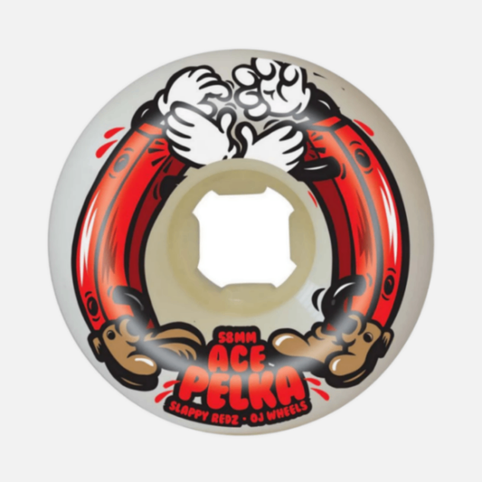OJ Double Duro Wheels Ace Pelka Slappy 101a/95a White 58 MM