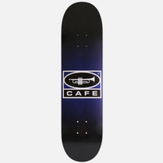 Skateboard Cafe Trumpet Logo Deck - Navy/Black Fade 8.125"