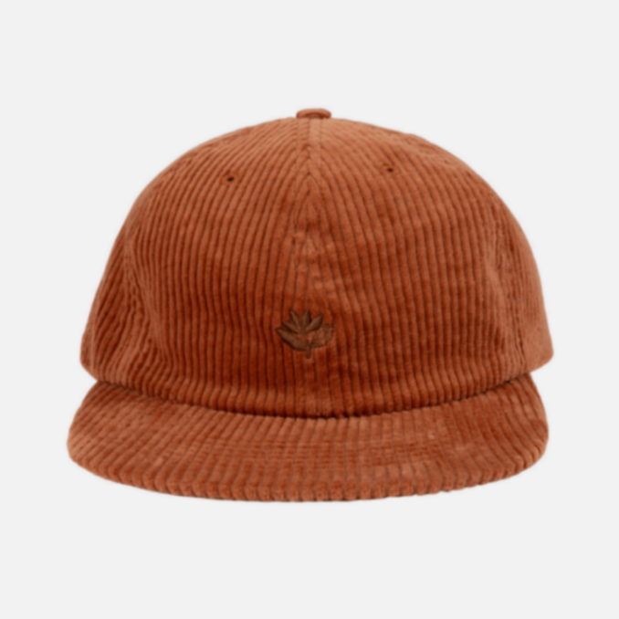 Magenta Tonal Cord Hat Cognac