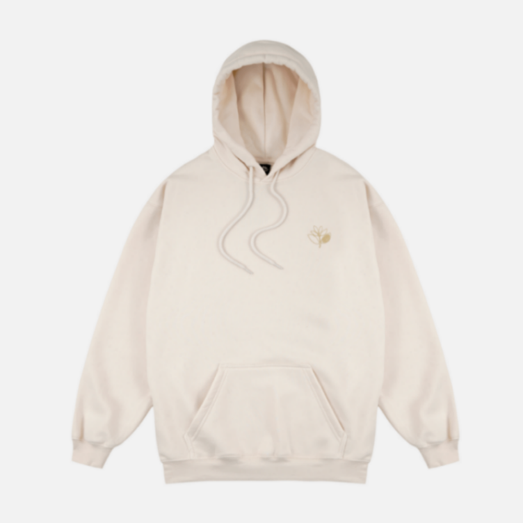 Magenta Outline Hoodie Natural