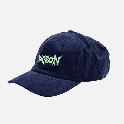 Cord Cap Embroidered - Navy/Electric Green