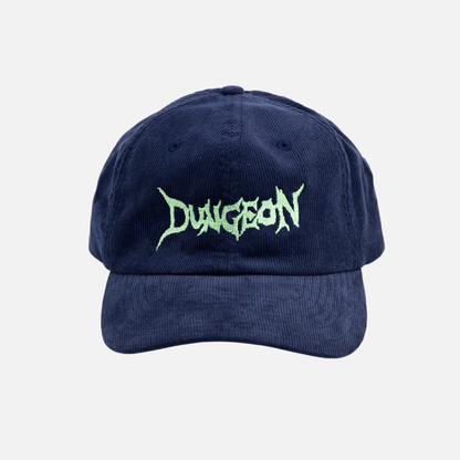 Cord Cap Embroidered - Navy/Electric Green