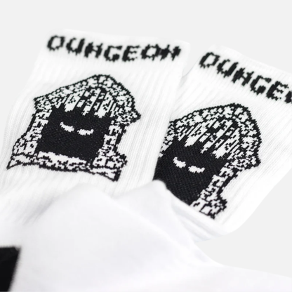 Dungeon Gateway Portcullis Socks White