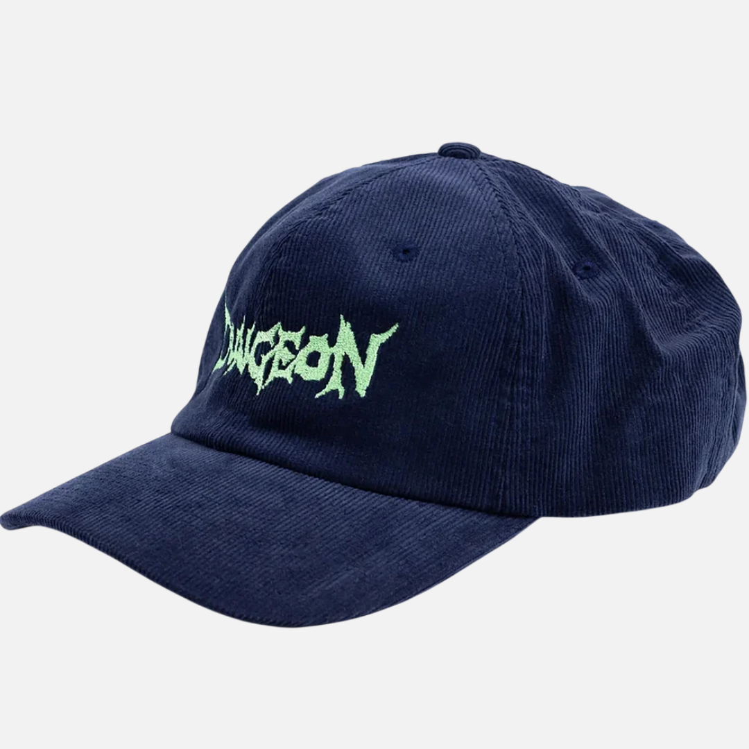 Dungeon Gateway Scrawl Cord Cap Navy/Electric Green