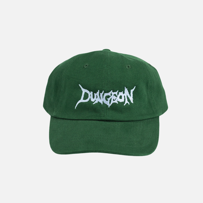 Brushed Canvas Cap - Kelly Green/Light Blue