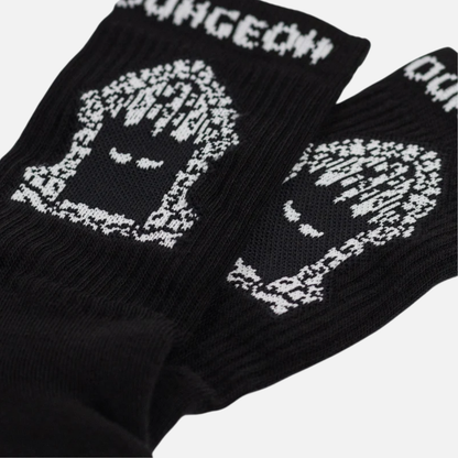 Dungeon Gateway Portcullis Socks Black