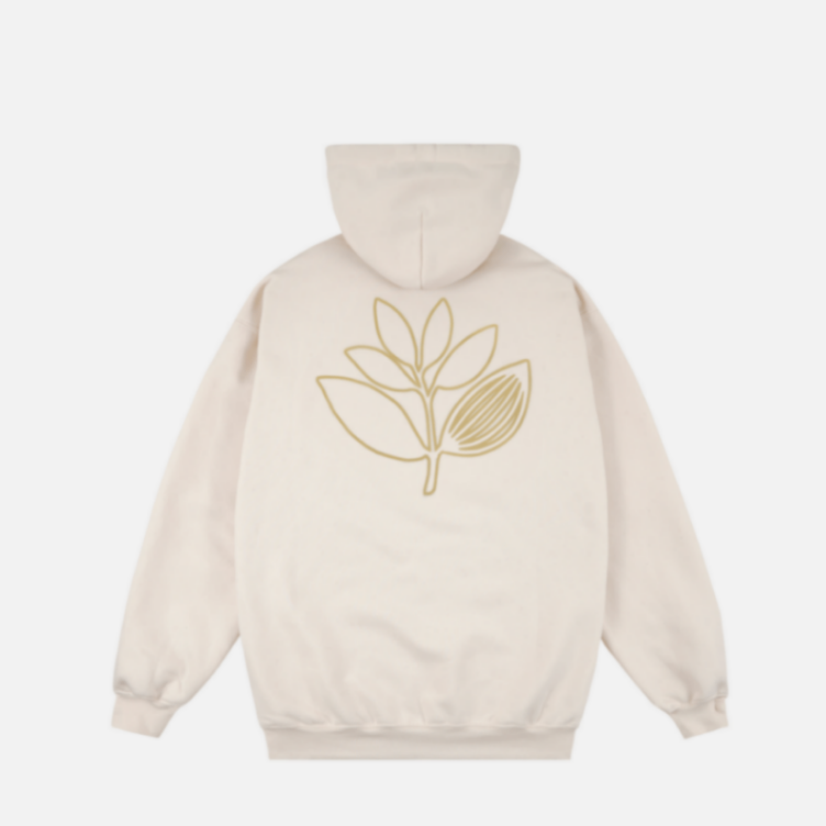 Magenta Outline Hoodie Natural