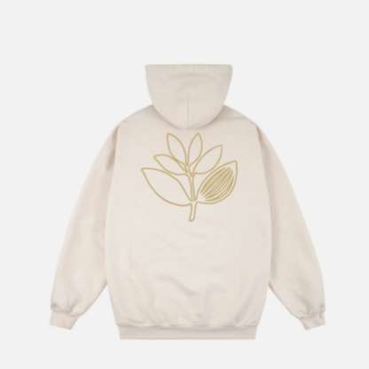 Magenta Outline Hoodie Natural