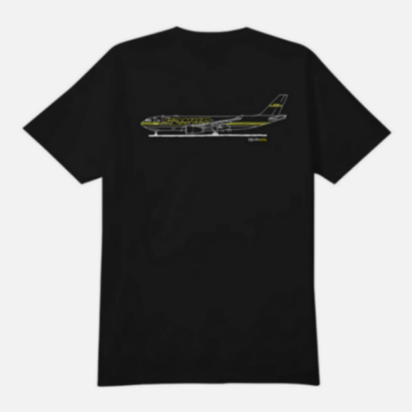 5Boro Cargo Plane Short Sleeve Tee Black