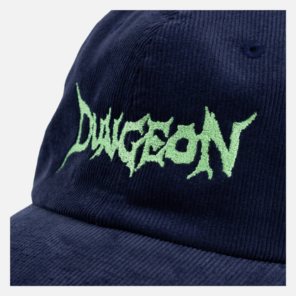 Cord Cap Embroidered - Navy/Electric Green
