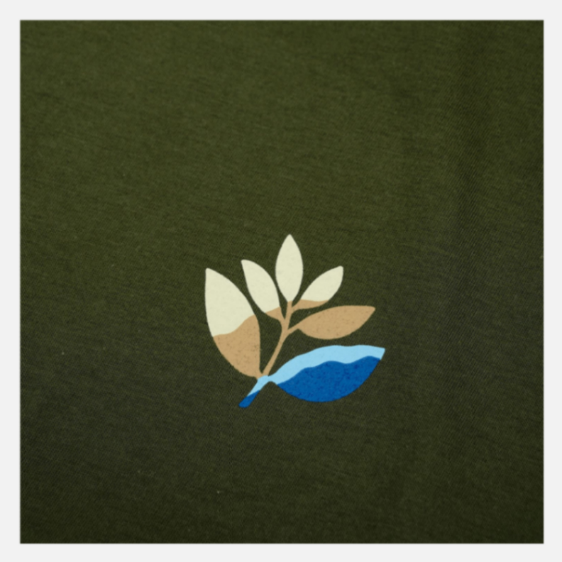 Magenta Playa Tee - Khaki