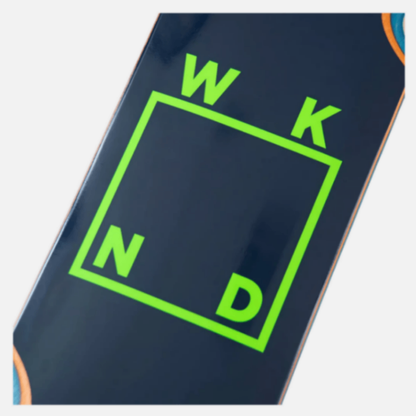 WKND Navy/Green Logo CS (Medium Concave) Skateboard Deck - 8.25"