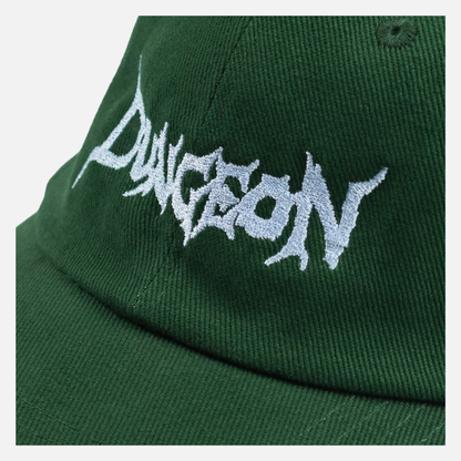 Brushed Canvas Cap - Kelly Green/Light Blue
