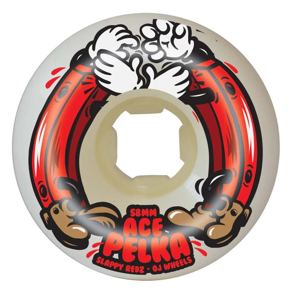 OJ Double Duro Wheels Ace Pelka Slappy 101a/95a White 58 MM