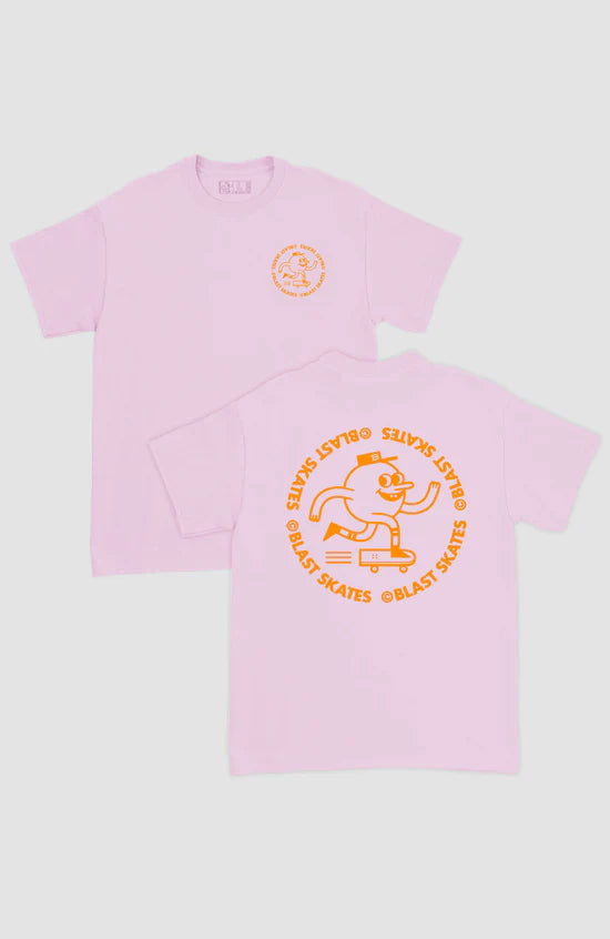 Classic Orange Round Logo - T-Shirt - Pink