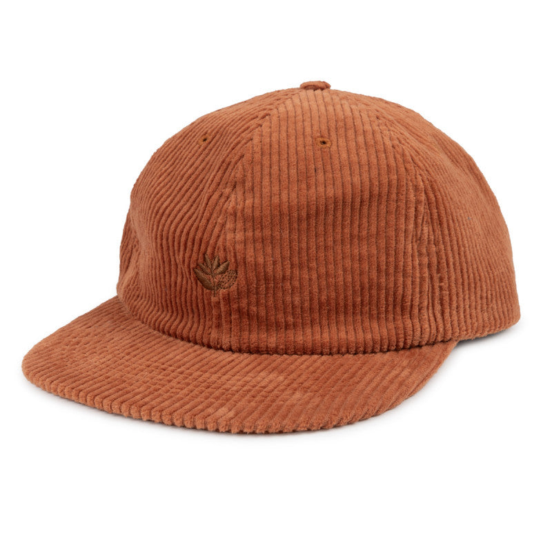 Magenta Tonal Cord Hat Cognac