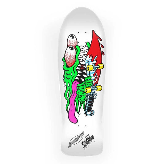 Santa Cruz Reissue Meek Slasher Silver Multi Skateboard Deck 10.1"