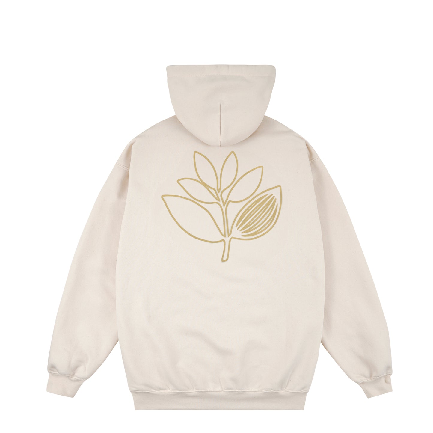 Magenta Outline Hoodie Natural