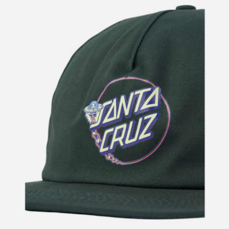 Green cap with Santa Cruz logo on a white background