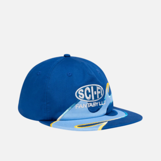 Blue cap with 'SCI-FI Fantasy LFG' logo on a light gray background