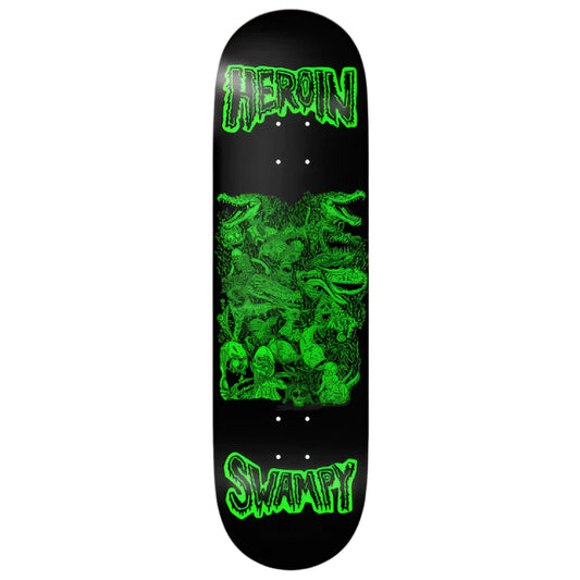 Heroin Skateboards Swampy Allegory Of Fear Skateboard Deck 9"