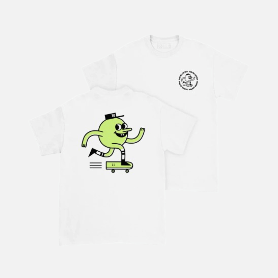 Ed Mascot Glow In Dark - T-Shirt - White