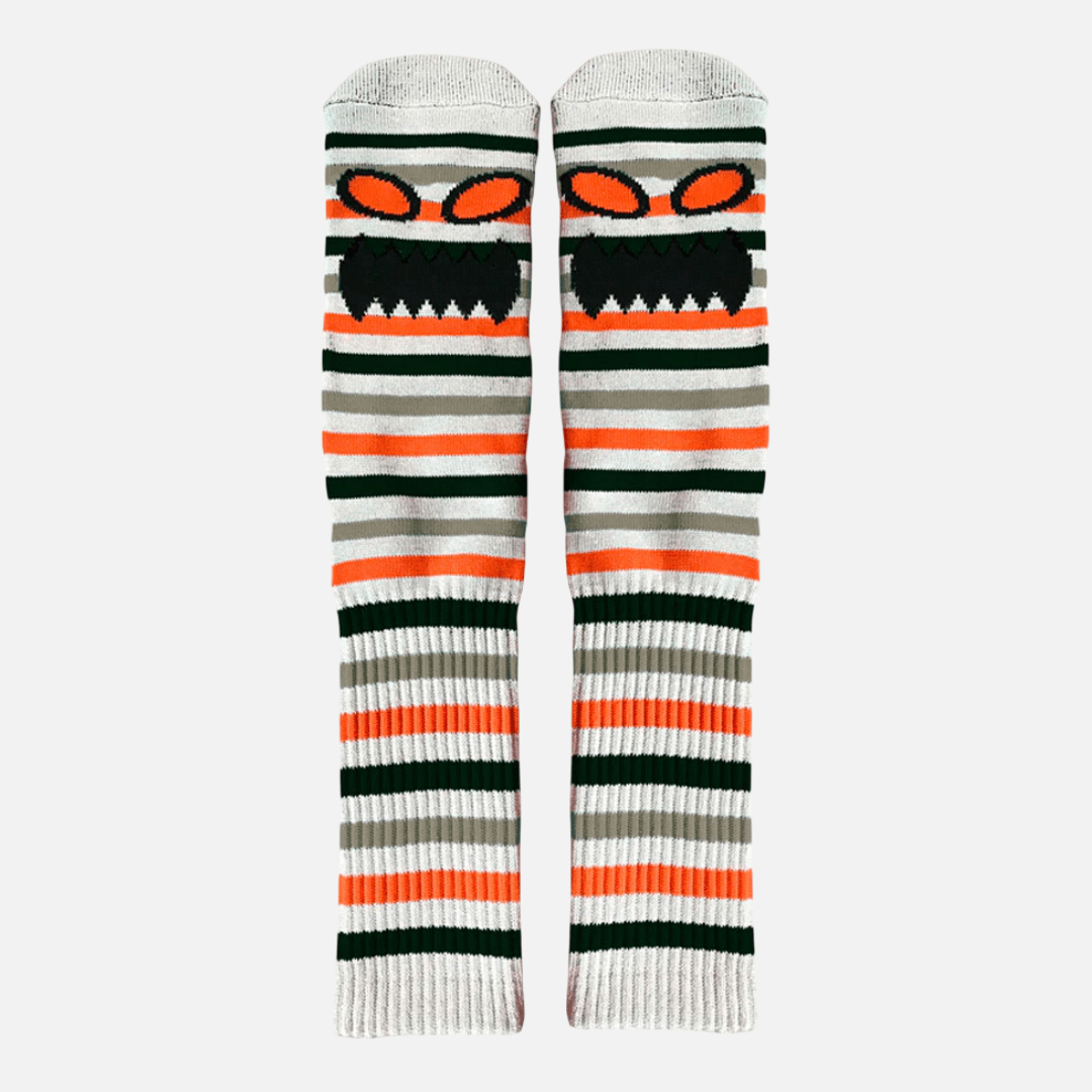 Toy Machine Monster Face Mini Stripes Grey / Orange