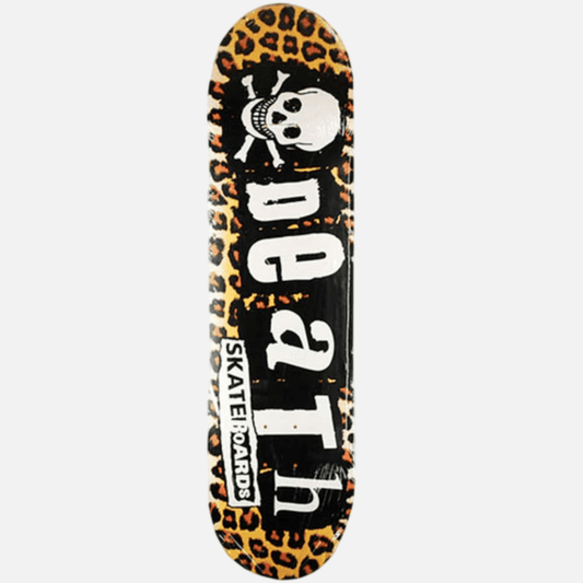 Death Skateboards Leopard Punk Skateboard Deck 8.375"