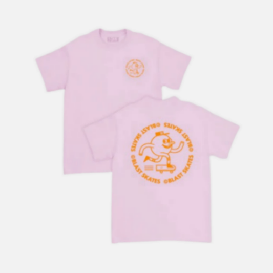 Classic Orange Round Logo - T-Shirt - Pink