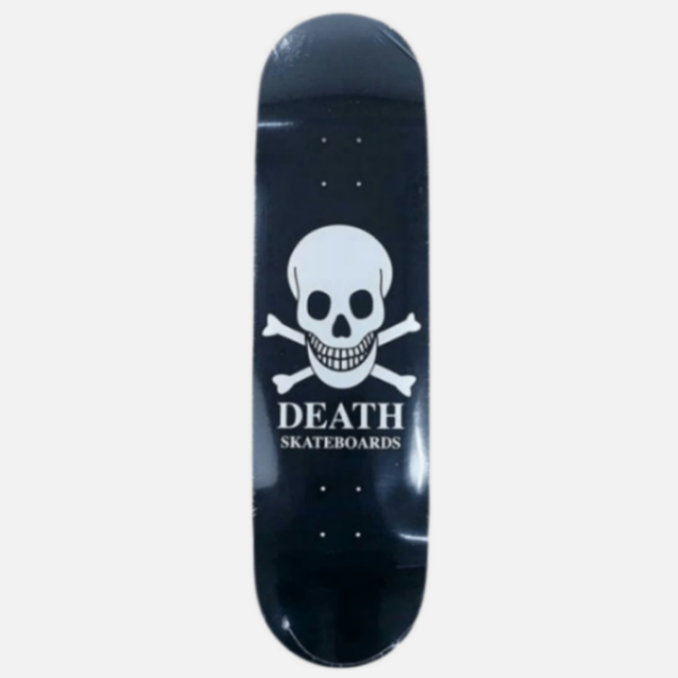 Death Skateboards OG Black Skull Skateboard Deck 8.5"