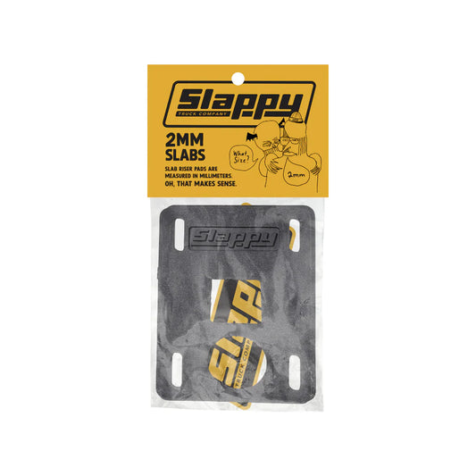Slappy Slabs Black - Low Risers - 2mm