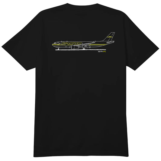 5Boro Cargo Plane Short Sleeve Tee Black