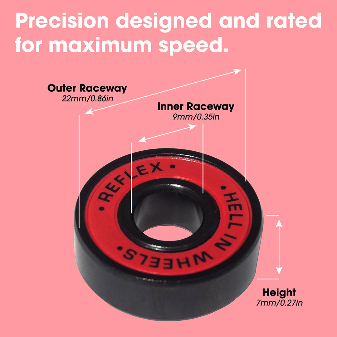 Reflex DURABUILT BEARINGS Red/Black